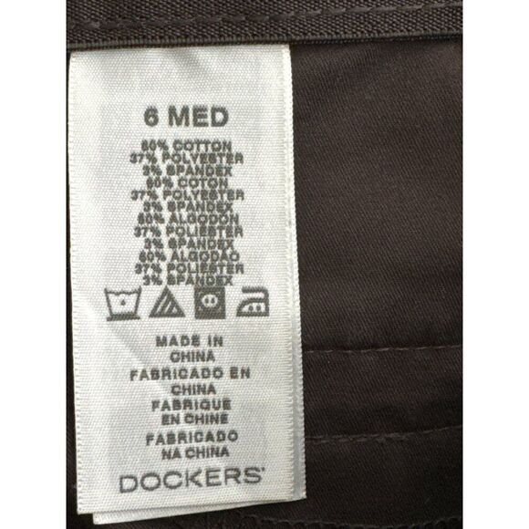 Dockers Women Brown Work Pants Size 6 - Picture 6 of 7